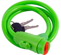 Велосипедный замок НОРА-М №33 размер - ф 10 х 1000 мм, зеленый 18302