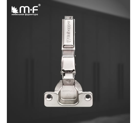 Петля MF 3D UNIHOPPER с доводчиком, 30 град, 48 мм, с декор. накладкой 20223v
