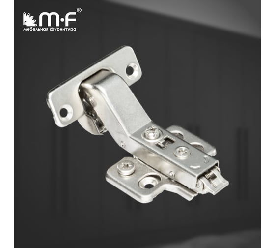 Петля MF 3D UNIHOPPER с доводчиком, 30 град, 48 мм, с декор. накладкой 20223v