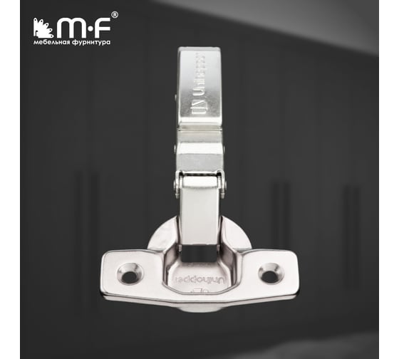 Петля MF 3D UNIHOPPER с доводчиком, накладная, 45 мм, с декор. накладкой 20200v