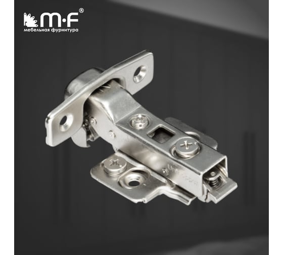Петля MF 3D UNIHOPPER с доводчиком, полунакладная, 45 мм, с декор. накладкой 20211v
