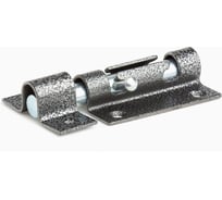 Засов накладной Дверной страж Универсальный серебро, с круглым ригелем г.С-Пб L-105 мм Д917