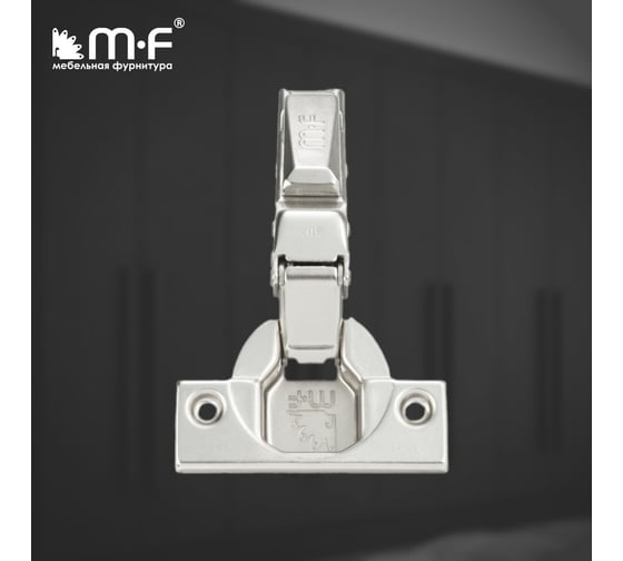Петля MF Prima All-2-Way 3D, Clip-on, 30 с доводчиком, мягкий ход, никель, в сборе 18106v