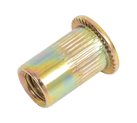 Заклепка гайка резьбовая винтовая SORREX стандартный бортик с рифлением М6x15 (100 штук) PZW M6 100