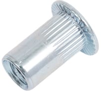 Заклепка гайка резьбовая винтовая SORREX стандартный бортик с рифлением М4x11 (100 штук) PZW-W M4 100