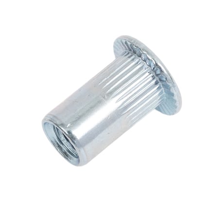 Заклепка гайка резьбовая винтовая SORREX стандартный бортик с рифлением М4x11 (100 штук) PZW-W M4 100