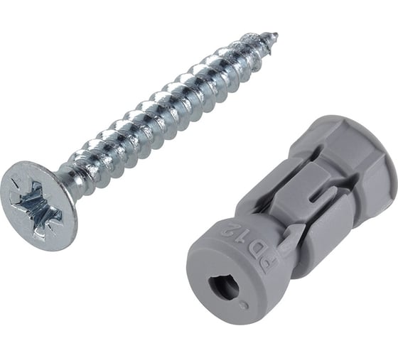 Дюбель для г/к с шурупом Fischer PD 12 S 50 шт пакет 127149 1