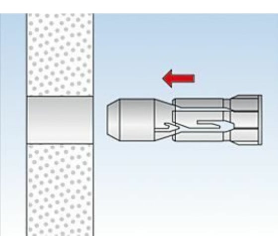 Дюбель для г/к с шурупом Fischer PD 12 S 50 шт пакет 127149