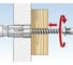 Дюбель для г/к с шурупом Fischer PD 12 S 5 шт пакет 127148 8