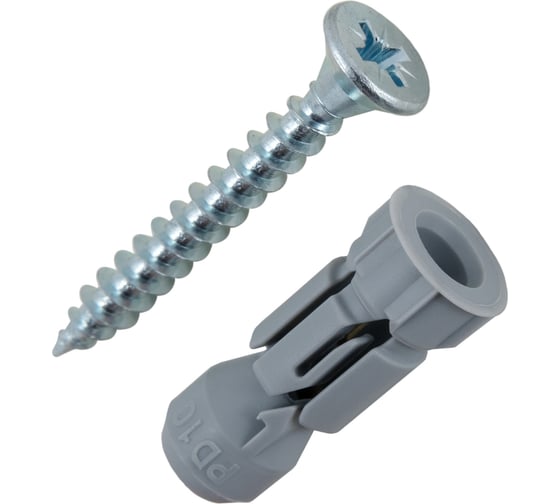 Дюбель для г/к с шурупом Fischer PD 10 S 5 шт пакет 127147