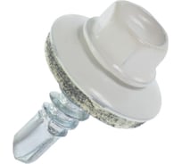 Саморез BeFast с шайбой EPDM RAL9003, 5.5х19 наконечник сверло 500 шт. C9003919500S