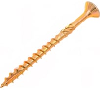Саморез по дереву INFIX с фрезой, потайной, 4x50, желтый цинк, TX20 50 шт. 660890733