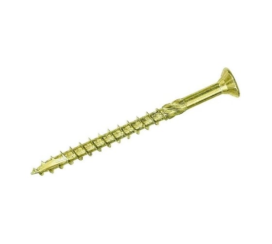 Саморез по дереву INFIX с фрезой, потайной, 4x35, желтый цинк, TX20 50 шт. 660860733