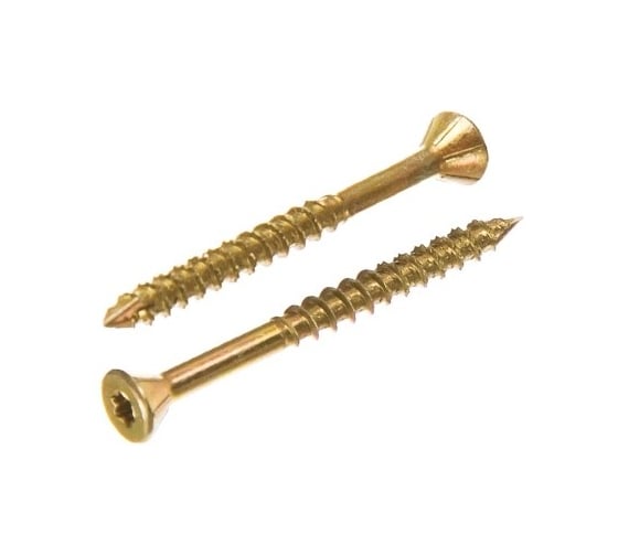 Саморез отделочный INFIX потайной, 3.5x40, желтый цинк, TX10 50 шт. 471790733 1