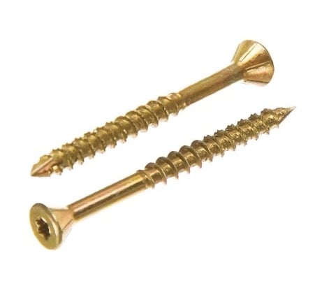 Саморез по дереву INFIX потайной, 3.5x35, желтый цинк, TX15 50 шт. 337900733