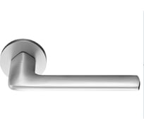 Ручка дверная MORELLI MH-61-R6 SC OAKA на круглой розетке 6 мм, цвет - матовый хром 9015208