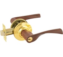 Межкомнатная защелка НОРА-М тем.вишня/зол. ЗВ2-01 ключ/фикс. 6863