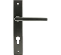 Дверная ручка на планке НОРА-М 108-85 мм, графит 17101