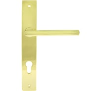 Дверная ручка на планке НОРА-М 108-85 мм, золото 17100