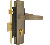 Врезной замок НОРА-М N106-70 Л ст. бронза 17025