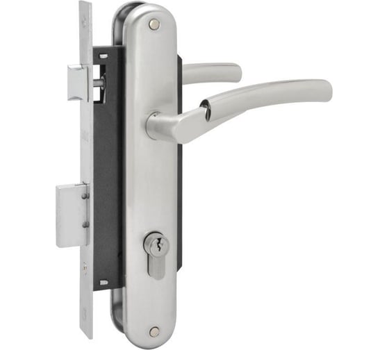 Врезной замок НОРА-М N99-85 К мат. хром, backset 40 мм 17130 1