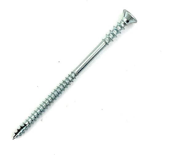 Шуруп дистанционный Rusconnect WDS 06120 6x120 мм, потайная головка TORX (100 шт.) Белый цинк 390612 1