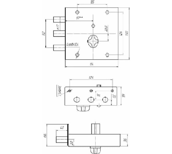 Замок SIBLOCK ЗГС-7-1 529
