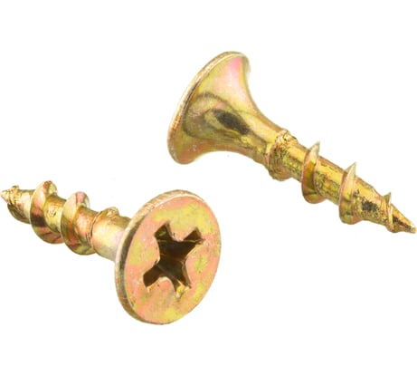 Саморезы по дереву BOWT, для гипсокартона желтые 3,5х16 200 шт Z02237