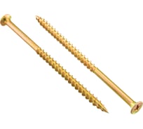 Саморезы по дереву BOWT желтые 4,8х102 100 шт Z02266