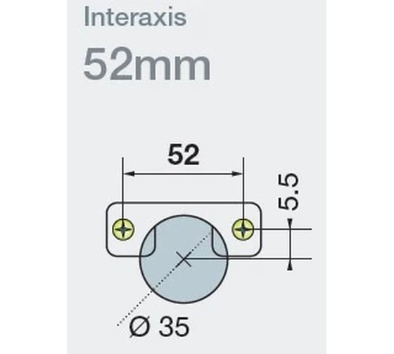 Комплект петель СЛОРОС Titus 170 702-0EM0-054-00 Петля T-type 2 шт 702-0EM0-054-00-K01