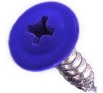 Саморез с прессшайбой Rizzel ПШ 4,2х16, RAL 5002, 1000 шт. 00000308139