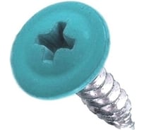 Саморез с прессшайбой Rizzel ПШ 4,2х19, RAL 5021, 1000 шт. 00000308936