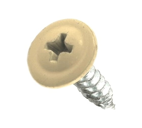 Саморез с прессшайбой Rizzel ПШ 4,2х19, RAL 1035, 1000 шт. 00000320579 1