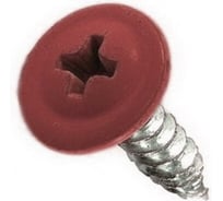 Саморез с прессшайбой Rizzel ПШ 4,2х16, RAL 3009, 1000 шт. 00000309722