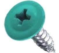 Саморез с прессшайбой Rizzel ПШ 4,2х19, RAL 6026, 1000 шт. 00000308937