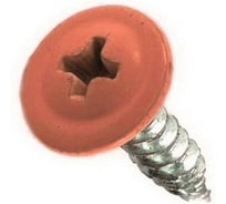 Саморез с прессшайбой Rizzel ПШ 4,2х19, RAL 8004, 1000 шт. 00000310260