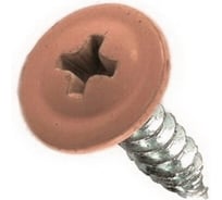 Саморез с прессшайбой Rizzel ПШ 4,2х25, RAL 8002, 500 шт. 00000328192