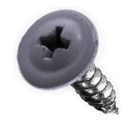 Саморез с прессшайбой Rizzel ПШ 4,2х25, RAL 7024, 500 шт. 00000320261