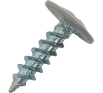 Саморезы ВИРТУОЗ 4,2х16 мм полусферическая головка с прессшайбой, острый, RAL7004, 50 шт 57805