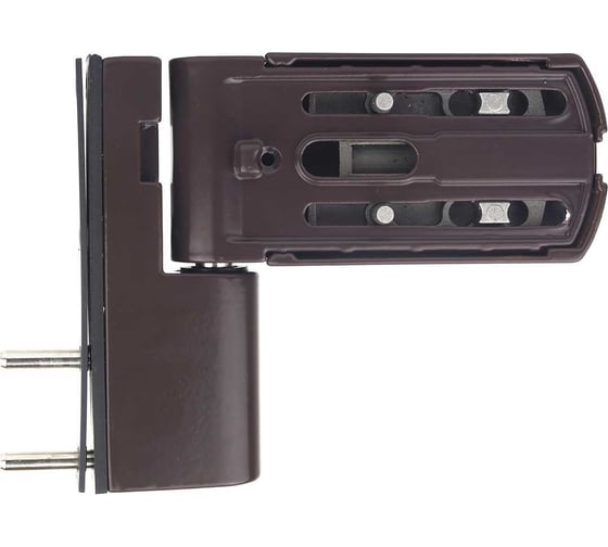 Петля DORF PS27 для ПВХ дверей (аналог Roto PS27) 150 кг, 105 мм, коричневая 8019 DORF_PS27_ALL_150_8019(515al )
