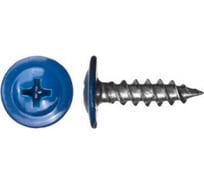 Саморезы ВИРТУОЗ 4,2x16 полусферическая головка с прессшайбой, цинк, острый RAL5005, 350 шт 280-05704