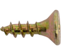 Универсальные шурупы ВИРТУОЗ 3,0х10 мм, потайная головка, желтый цинк 100 шт 06349