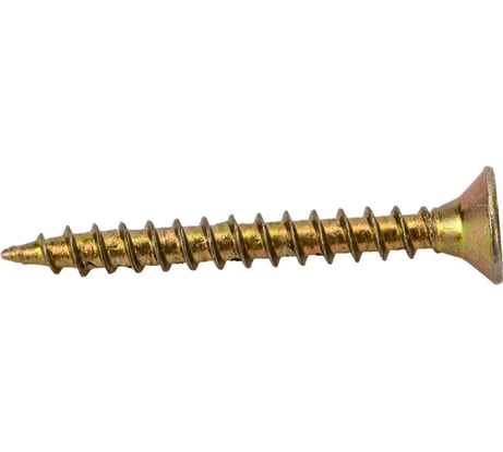 Универсальные шурупы ВИРТУОЗ 3,0х25 мм, потайная головка, желтый цинк 100 шт 02792