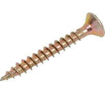 Универсальные шурупы ВИРТУОЗ 4,5х35 мм, потайная головка, желтый цинк 50 шт 27153