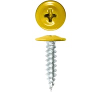 Саморез с прессшайбой Rizzel ПШ 4,2х32 RAL 1018 500 шт 00000311490