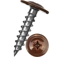 Саморез с прессшайбой Rizzel ПШ 4,2х41 RAL 8014 500 шт 00000328938