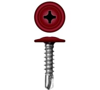 Саморез с прессшайбой Rizzel ПШС 4,2х13 RAL 3009 1000 шт 00000312893