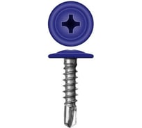 Саморез с прессшайбой Rizzel ПШС 4,2х13 RAL 5002 1000 шт 00000310039