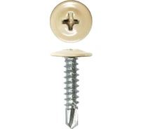 Саморез с прессшайбой Rizzel ПШС 4,2х16 RAL 1015 1000 шт 00000308370