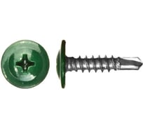 Саморез с прессшайбой Rizzel ПШС 4,2х16 RAL 6026 1000 шт 00000308985